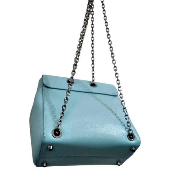 MARC JACOBS Saffiano Leather Backpack color Tiffany Blue - Picture 7 of 16